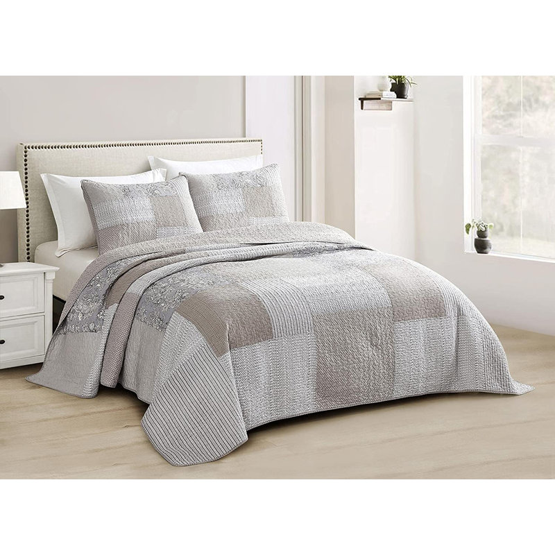 Rosalind Wheeler Adariaha 100 Cotton Quilt Set & Reviews Wayfair